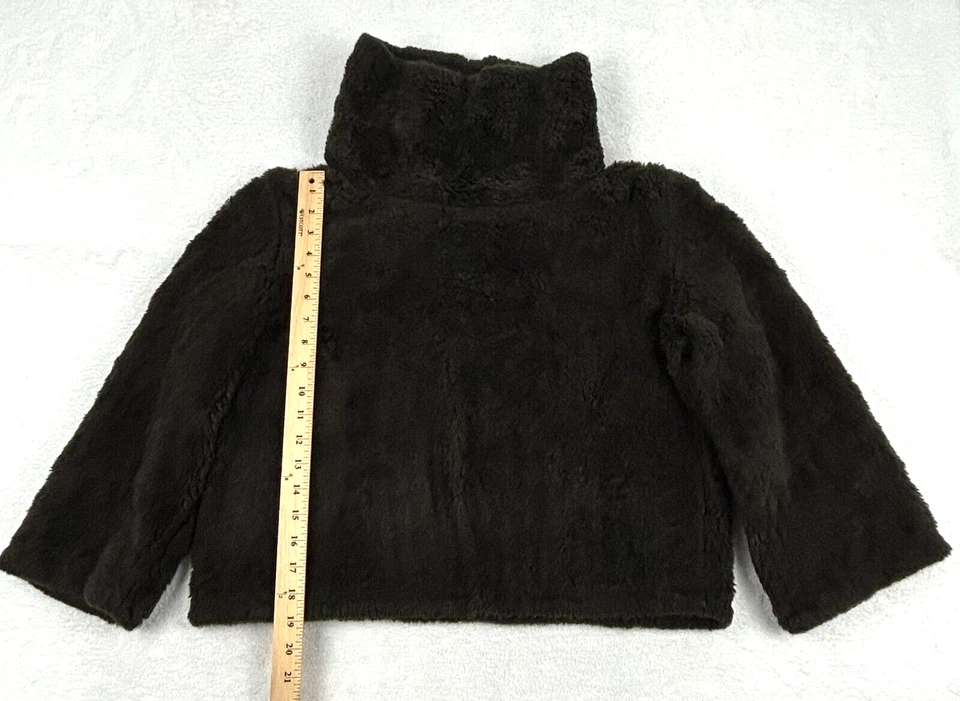 bebe Moda Women 1 Brown Cowl Cropped Pullover Kimono Sleeve Cozy Classy - Image 4 of 4