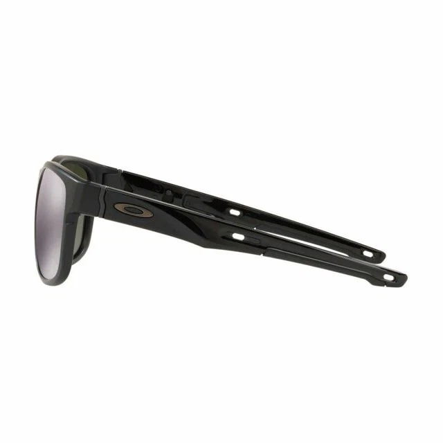 Gafas de sol Oakley Crossrange para hombre OO9359/0257 negras cuadradas grises no polarizadas Foto 3 de 4