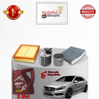 Wartungsset 4 Filter Und ÖL Mercedes Klasse A 180 D 1.5 W176 80KW Ab 2012