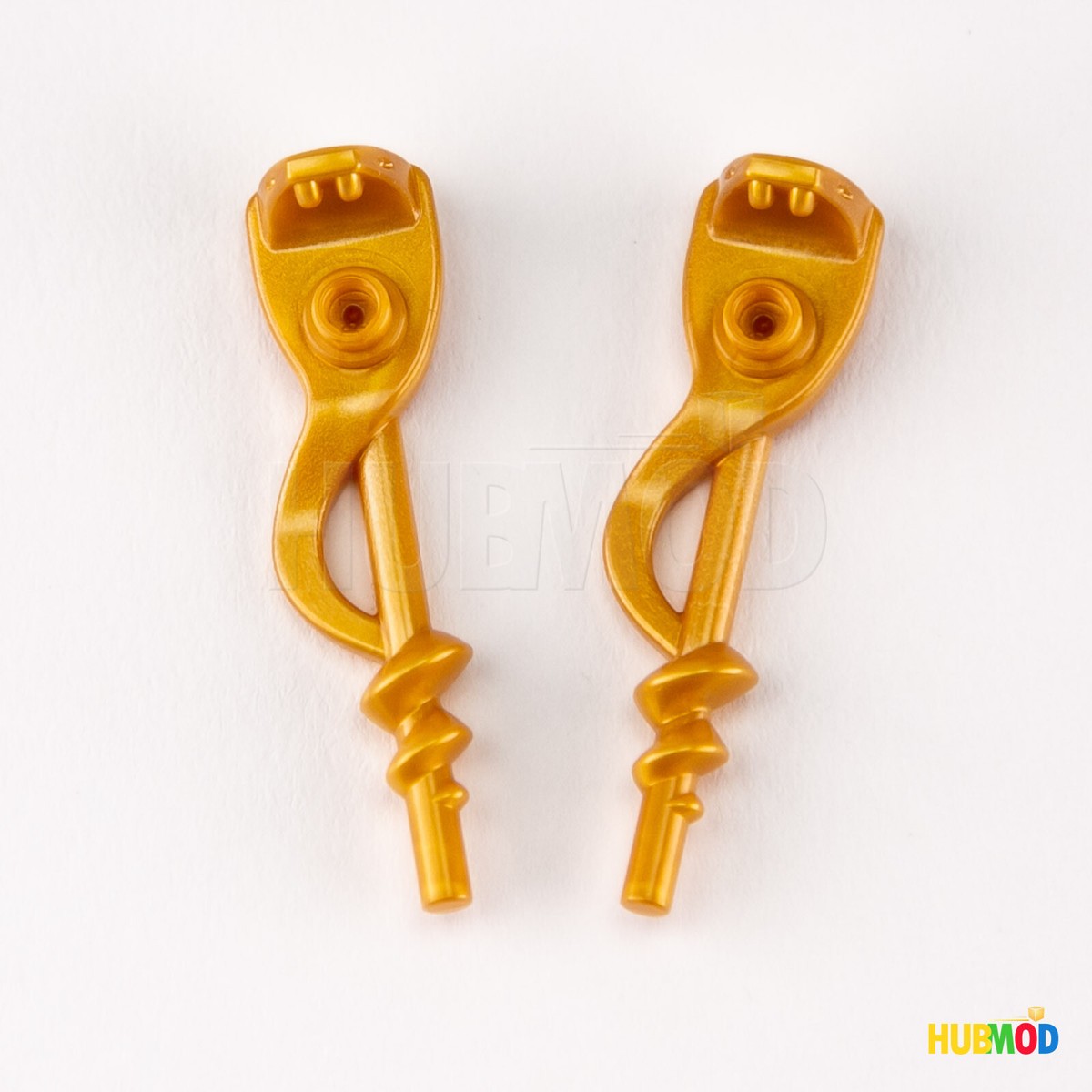 【一点もの】PESTRiCAフィギュア　ゴールドバージョン Lot of 2 LEGO Ninjago Pearl Gold Serpent Snake Staff