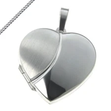  Medallion heart large amulet also chain engraving e.g. zodiac or Cyrillic