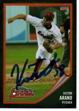 Victor Arano 2014 Great Lakes Loons Signed Card
