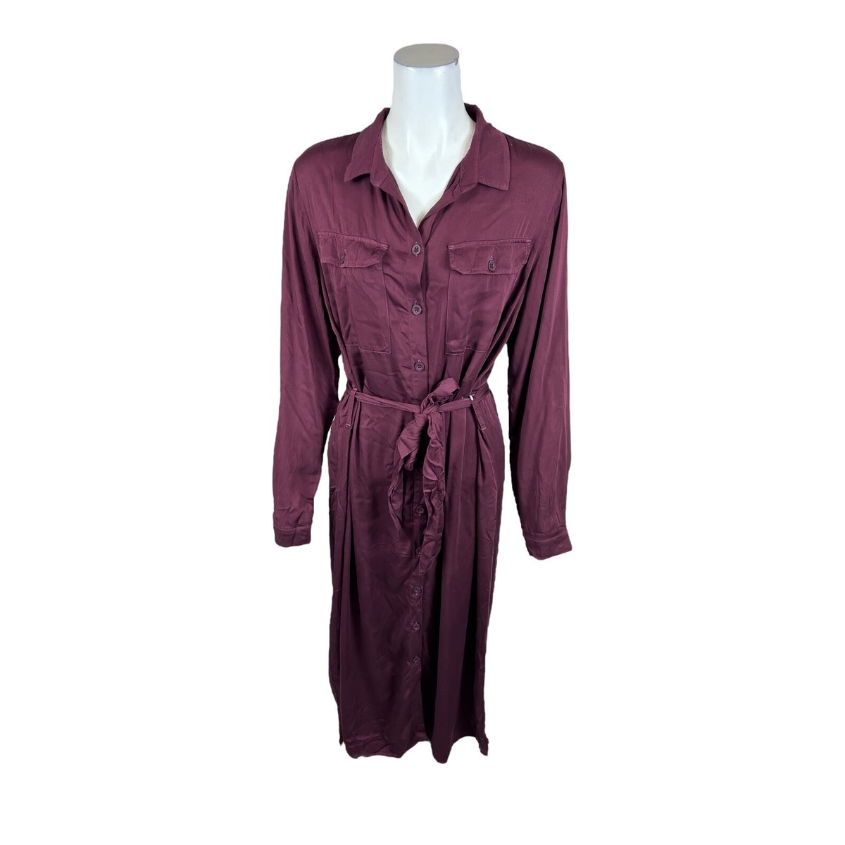 knee length dresses for ladies Pink Stripe Cotton Pleated Shirt Dress - Midi Dresses main image 0