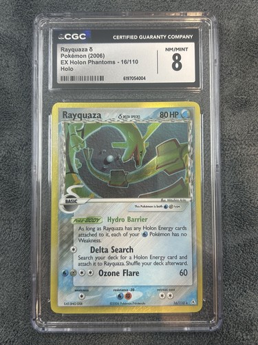 Rayquaza δ graded CGC 8 for sale on eBay