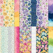 Stampin Up HUES OF HAPPINESS DSP- 24 Sheets 6x6 Paper- SUCH VIBRANT COLORS