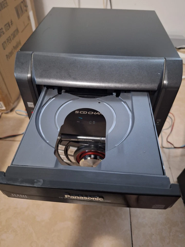 Receptor estéreo casete doble Panasonic SA-AK330 5 CD-AM/FM con altavoces Foto 3 de 4