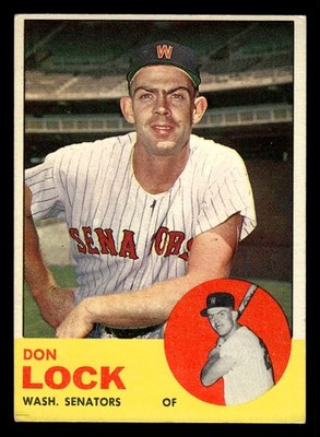 1963 Topps #47 Don Lock - VGEX-EX *TedsCardShack*