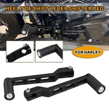 CNC Black Heel Toe Shift Lever W/ Shifter Peg For Harley Tour Electra Glide FLHT