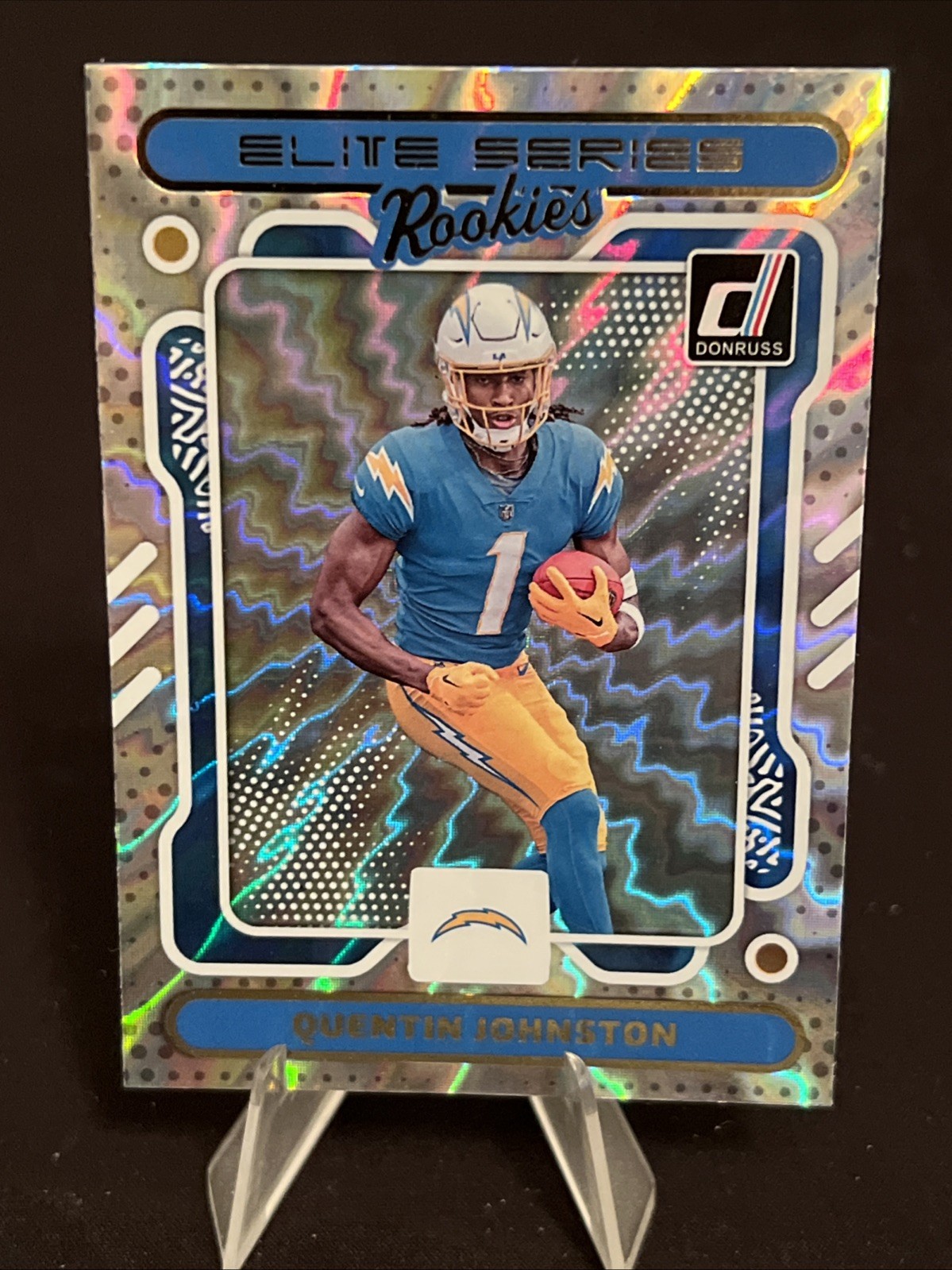 2023 Donruss Quentin Johnston Elite Series Rookies Rookie RC #8 Chargers