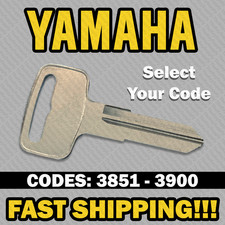 Yamaha Motorcycle Replacement Key Cut to Your Code 3851 - 3900