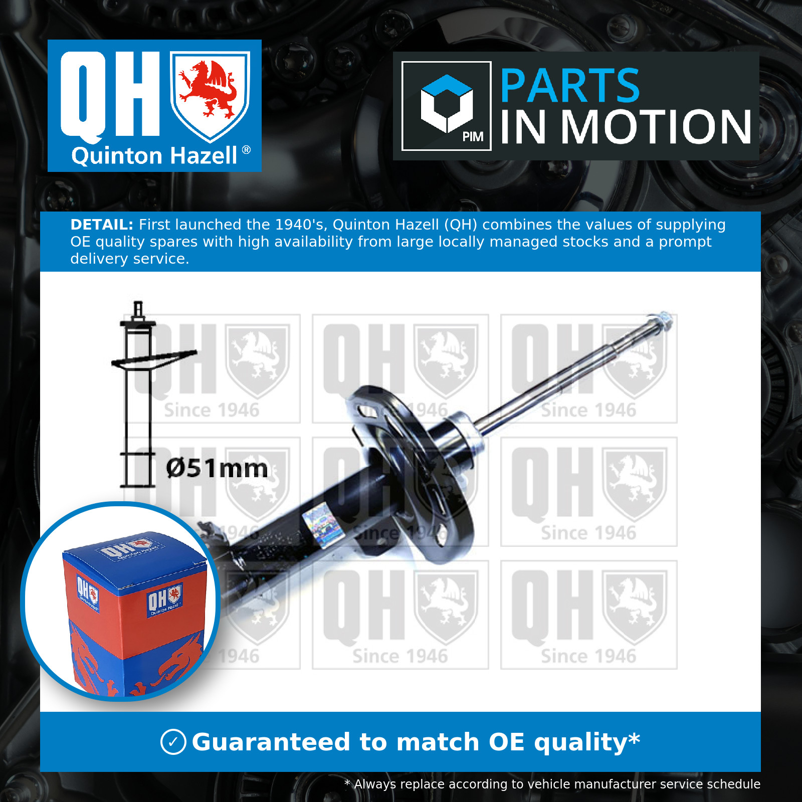 Shock Absorber (Single Handed) fits PEUGEOT 208 Mk1 1.2 Front Right 12 to 19 QH