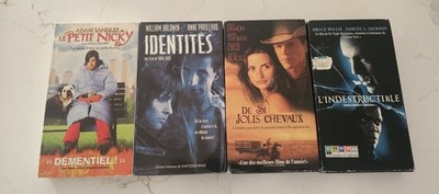 Lot 4 Vhs Movies Identites,Di Si Jolis Chevaux, L'indestrutible, Le Petit Nicky 