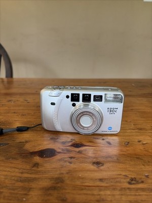 Minolta Zoom 130C Date 35mm Point & Shoot Film Camera 38-130mm - Tested