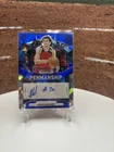 Aidan Mahaney 2024 Panini Prizm  Draft Picks Blue Prizm Auto /75 P-AMH