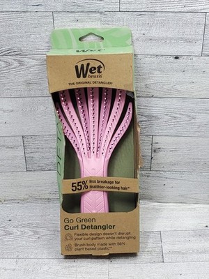 Wet Brush Go Green Curl Detangler Hair Brush, Pale Pink *Imperfect Box