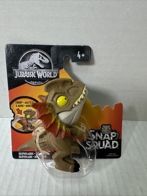 Jurassic World Snap Squad Dilophosaurus Tan Mattel Dino Rivals Park GJR09
