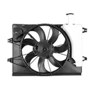 Radiator And Condenser Fan Assembly With One Big Fan For Hyundai Kona 2018-2022
