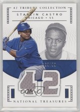 2016 Panini National Treasures 42 Tribute Jerseys 99/99 Starlin Castro 0f8