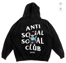 ASSC x Sad Boyz Swing Hoodie Black Blue NWT Anti Social Social Club Size XL