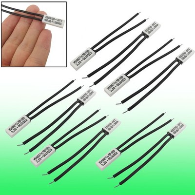 10 Pcs Plastic Head Temperature Switch Thermostat 60C N.C KSD9700