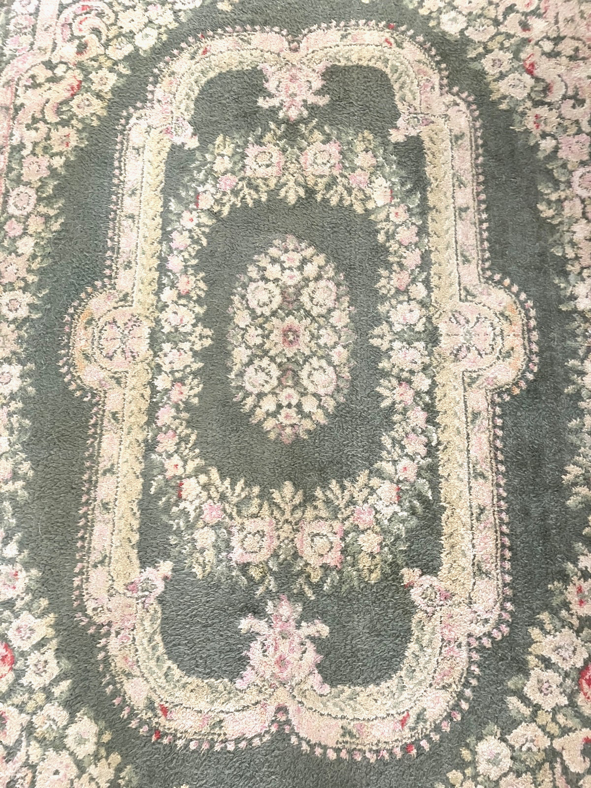 44" x72" Antique Silk Oriental RUG | Damaged in Need of Repair | Gorgeous Design