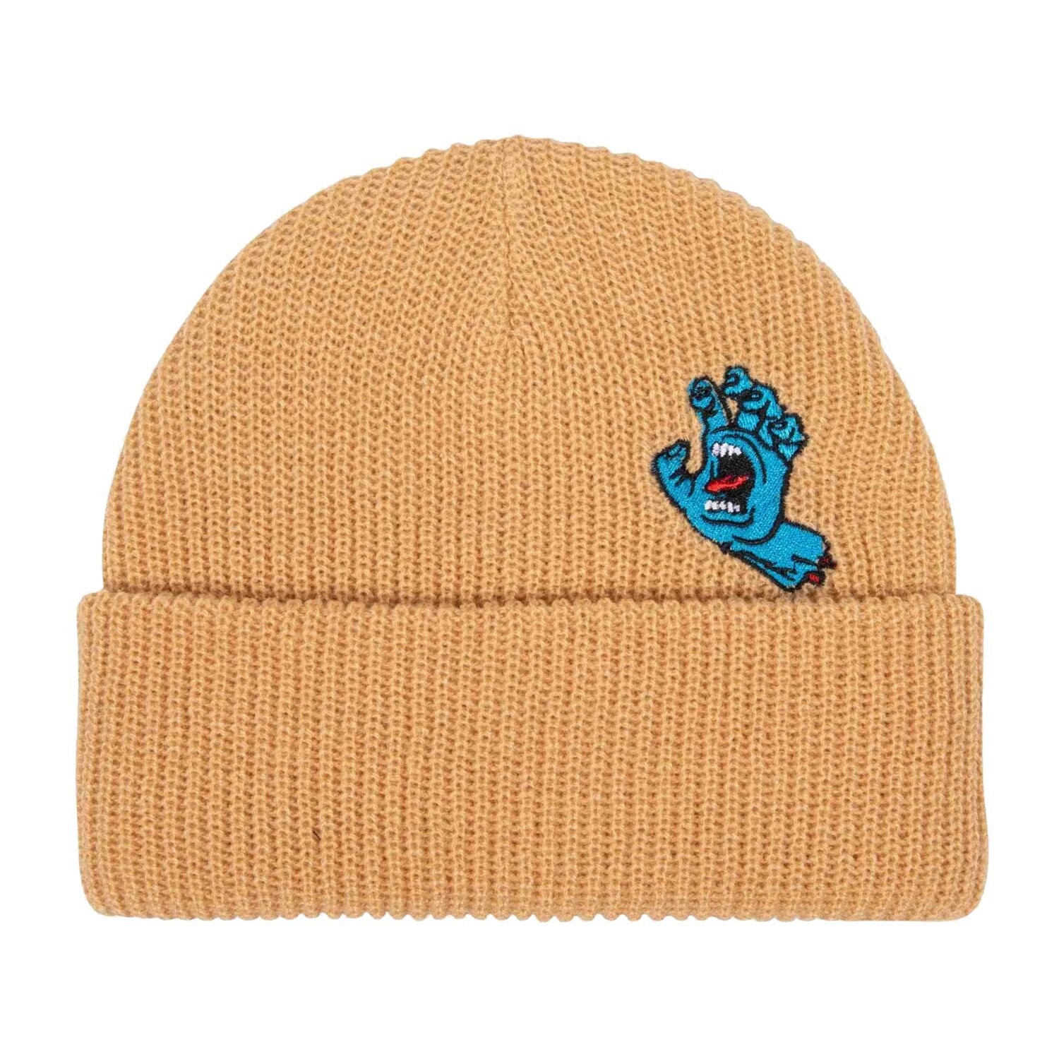 Gorro Santa Cruz Screaming Mini Hand Color Trigo, Talla Única