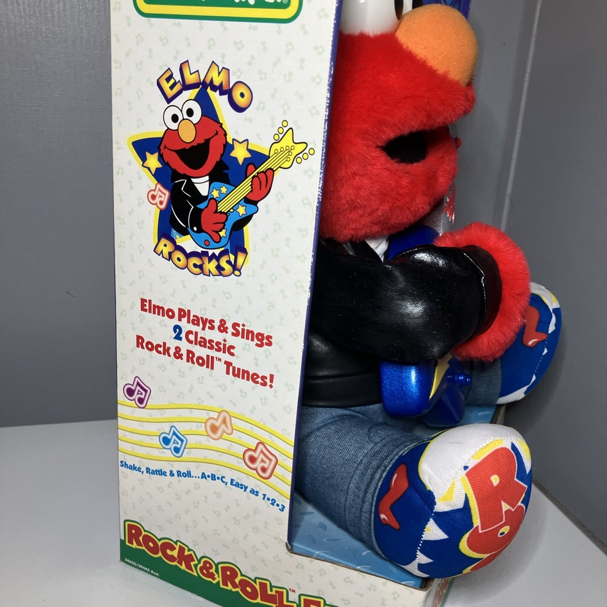 Rock N Roll Singing Elmo Sesame Street Fisher- 1998 for sale
