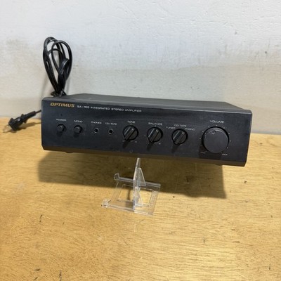 Vintage Optimus SA-155 Integrated Stereo Amplifier 31-1957 Tested Working