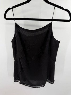 Jasper Conran 100% Silk Beaded Detail Front Elegant Cami Tank Size 12