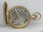VERY RARE ENAMEL & 14K NICKEL G SIZE E. HOWARD YELLOW GOLD POCKET WATCH, RUNNING — photo 7