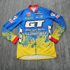 GT Bicycles  Factory Team Issue Jersey Long Sleeve Shirt BMX Shimano Blue XL