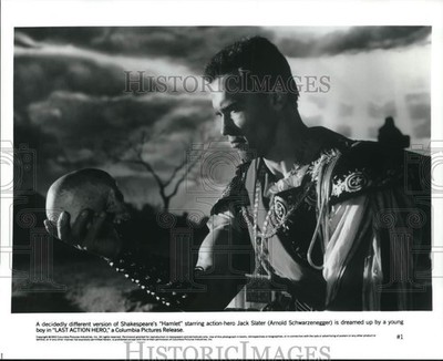 1993 Press Photo Arnold Schwarzenegger starring in ''Last Action Hero''