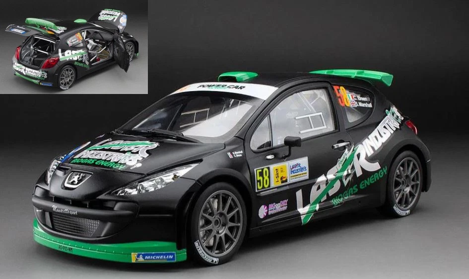 MODELLINO AUTO STATICO SUNSTAR PEUGEOT 207 S2000 #58 MONZA RALLY SHOW 2013 1/18 - Immagine 4 di 4