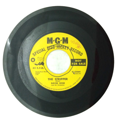 David Rose - The Stripper / Ebb Tide - MGM PROMO # K13064 - 45 RPM Record Single
