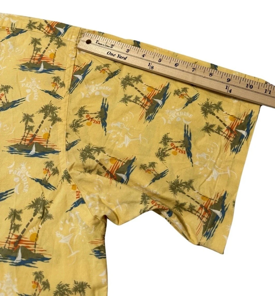 Trad Club Hawaiian Graphic Shirt Mens XXL Single Needle Tailoring All-Over Print - Image 3 of 4