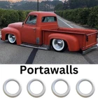 Portawalls 16 inch rim whitewall Car Tire insert Trim set 4 pcs.