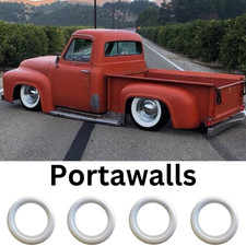 Portawalls 16 Inch Rim Whitewall Car Tire Insert Trim Set 4 Pcs. Portawalls 16 Inch Rim Whitewall Car Tire Insert Trim Set 4 Pcs.