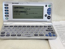 Sharp Wizard OZ-730 Electronic Organizer PDA w/ Manual Tested Missing LED Segmen