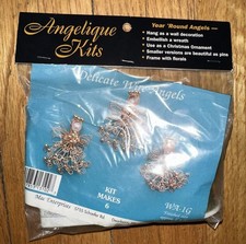Angelique Kits Year Round Angels Bead Kit Xmas Makes 6 Delicate Wire Ornaments