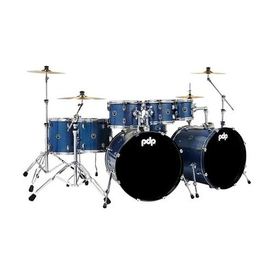 PDP by DW Encore 8-Piece Shell Pack Royal Blue w/ Hardware & Throne Chair