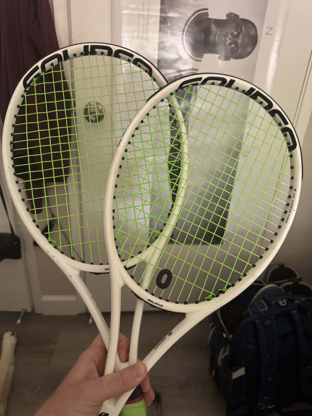 98 In&sup2; Head 305g 320mm 27in 16x19 White Green Strings