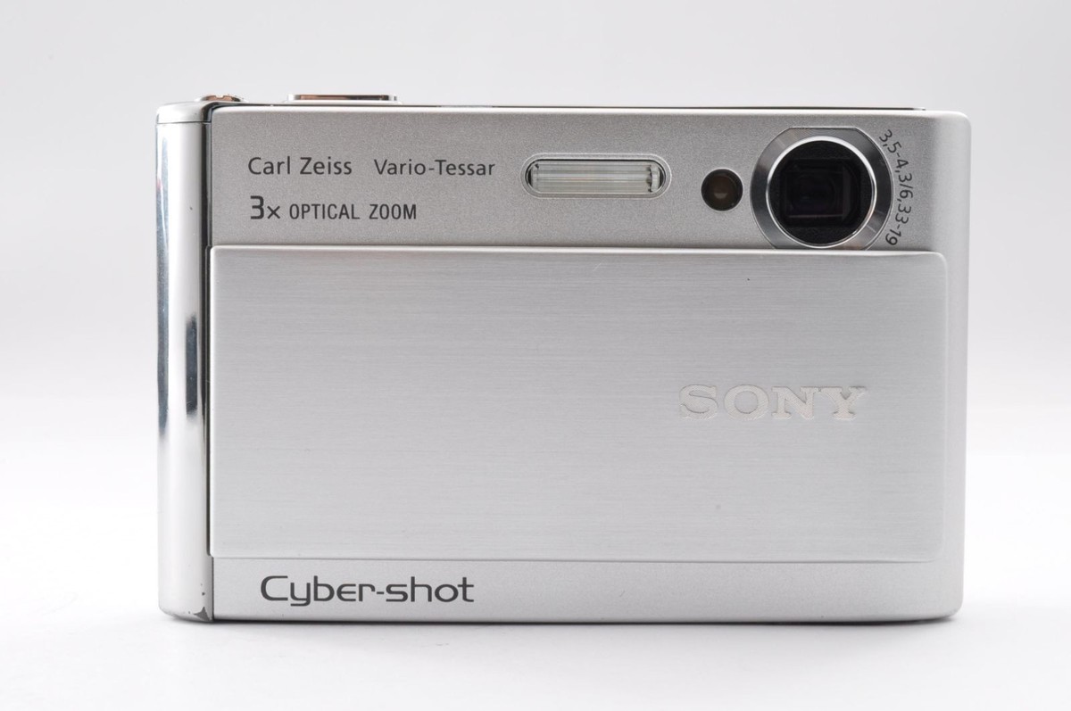 Sony Cyber-shot DSC-T70 Digital Camera Silver Compact Tested Great