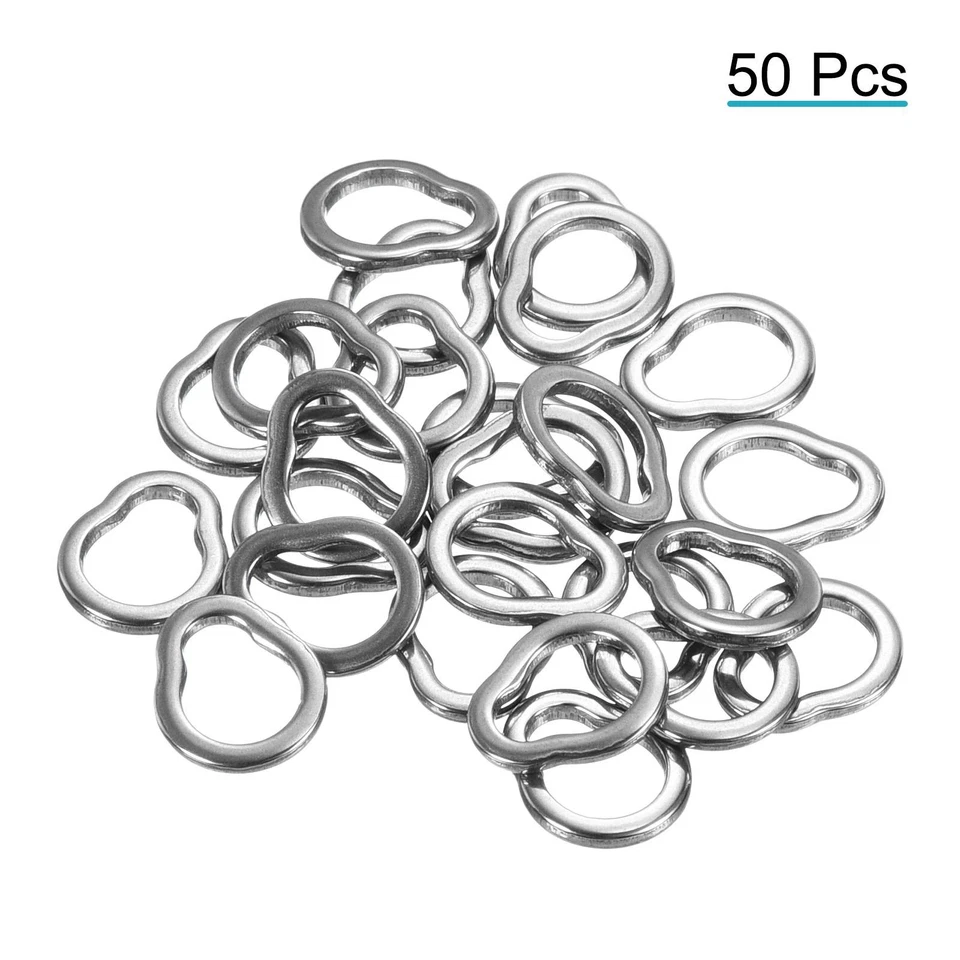 50Paket Angeln Spaltringe 304 Edelstahl Massive Köder Anschluss 0.8x7mm - Bild 3 von 4