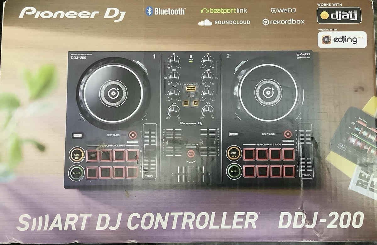 Pioneer DDJ200 2-Channel Double Deck DJ Controller - Black for