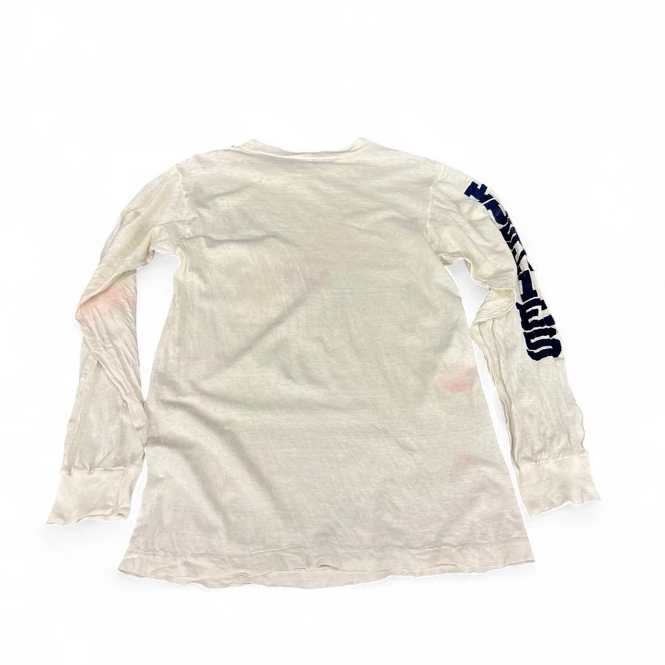 Vintage 80s UConn Huskies champion Long sleeve pocket Tshirt Sz:M - Image 2 of 4