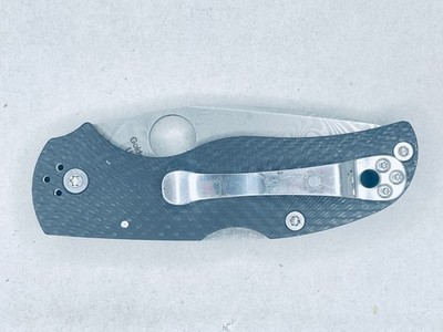 RARE Spyderco Native 5 Carbon fiber Damascus C41CF40TH 40th