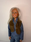 Kenner Dusty Doll 1970's W/ Original Denim Jeans Jacket Shoes Swimsuit vintage