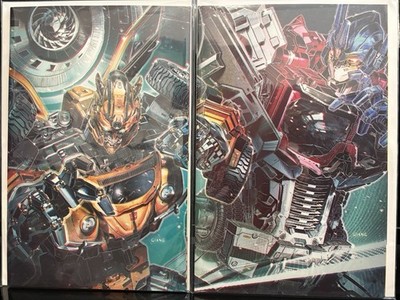 TRANSFORMERS #1 & #16 JOHN GIANG EXCLUSIVE CONNECTING VIRGIN VARIANT SET