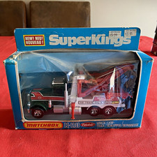 Matchbox Superkings K-20 Peterbilt Wreck Truck Heavy Duty Recovery 1:40 1979