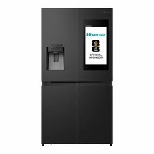 Image of Hisense RQ760N4IFE, Multidoor Fridge Freezer E Rating in Black Display